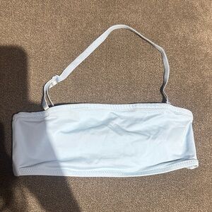 SKIMS XXS New, Never worn Soft Blue Bandeau Swim Top